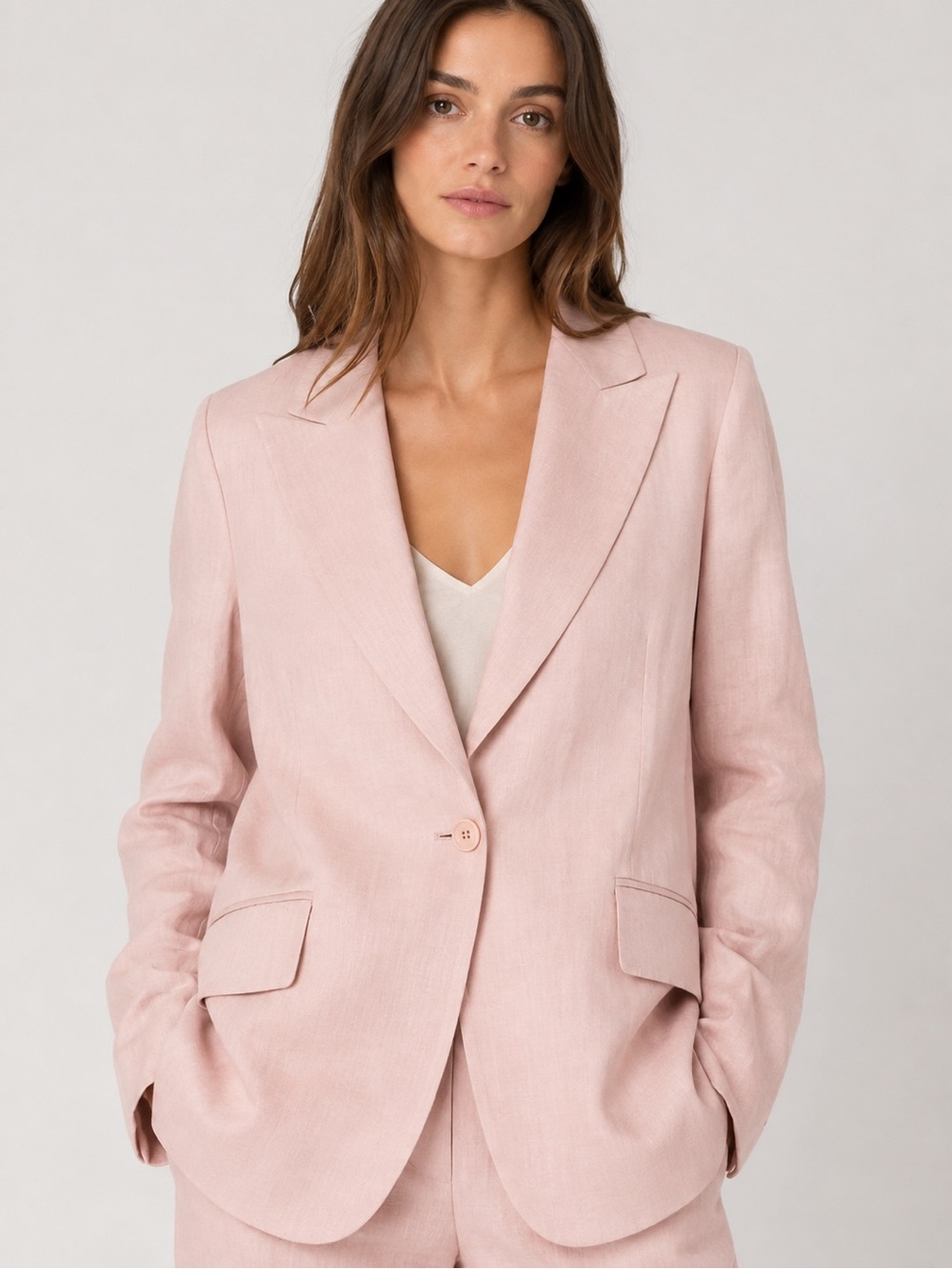 Stella McCartney Single-Breasted Blush Blazer Women's Size 38 US 4 Poland